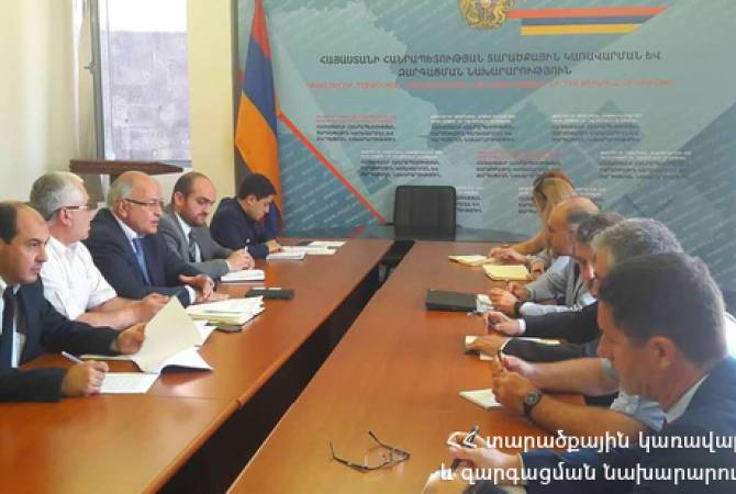 First deputy minister of territorial administration and development receives delegation of CoE 
Yerevan Office
