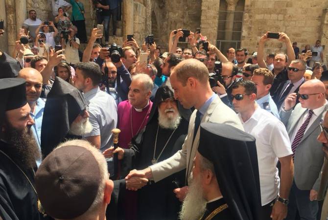 Armenian Patriarchate of Jerusalem presents Prince William with Armenian cross