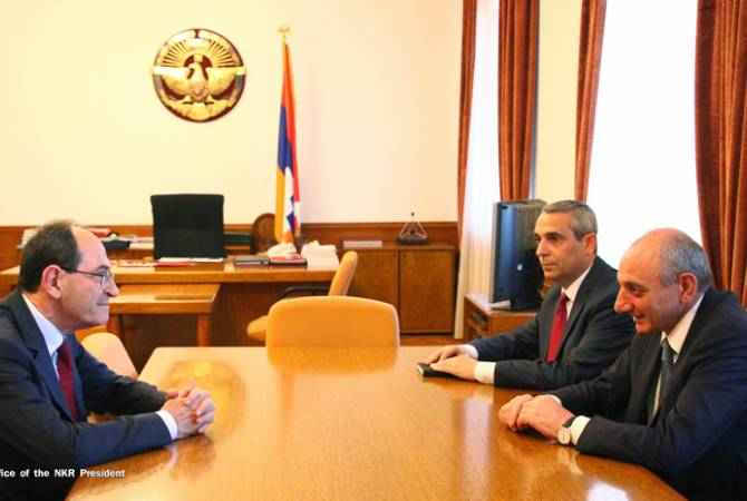Президент Республики Арцах принял заместителя министра иностранных дел Республики 
Армения


