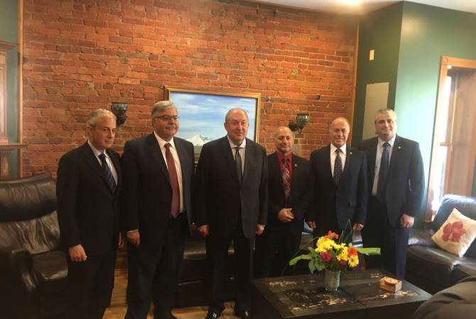 Президент Армении встретился с руководством Армянского национального комитета 
Америки

