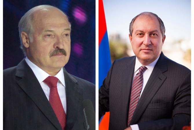 President Sarkissian congratulates President Lukashenko on Independence Day of Belarus