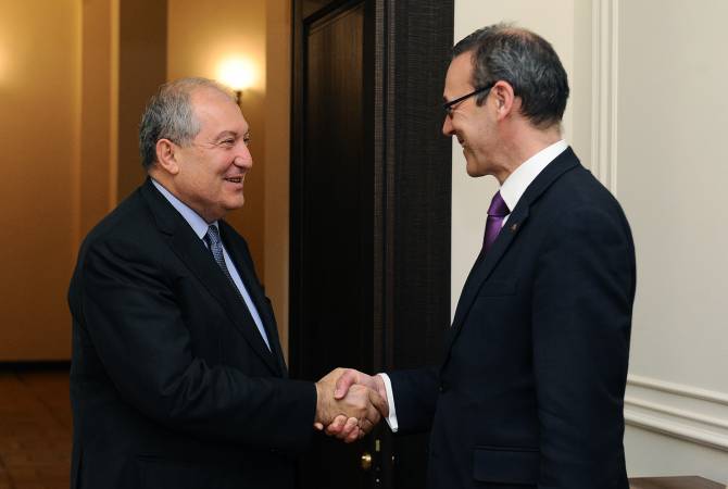 President Sarkissian holds meeting with UK Permanent Under Secretary Simon McDonald