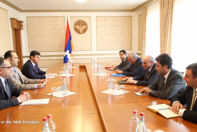 Armenia’s justice minister meets with Artsakh’s president 