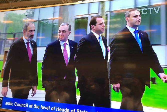 Prime Minister of Armenia arrives to NATO headquarters 