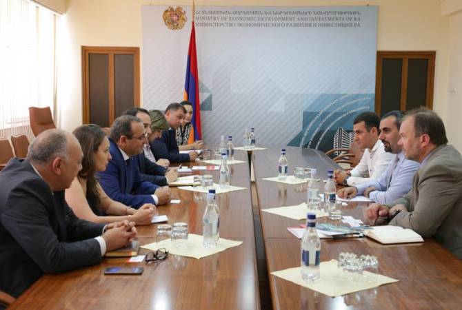 Armenia’s minister of economic development and investments meets interested foreign 
investors 