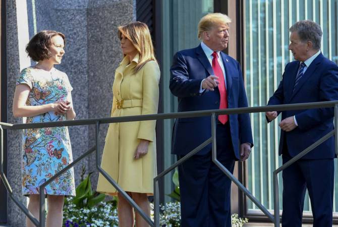 Трамп начал рабочую программу в Хельсинки встречей с президентом Финляндии