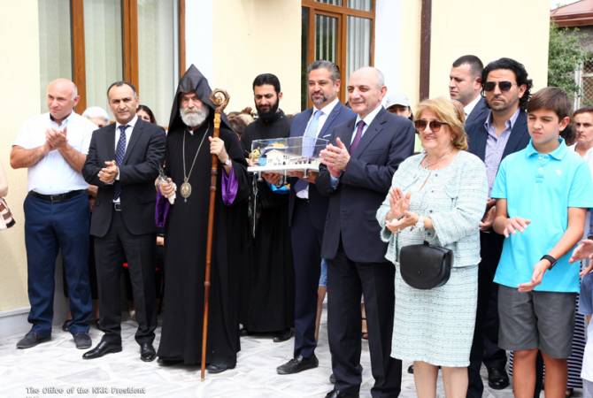 President of Artsakh attends opening ceremony of new community center in Krasni village