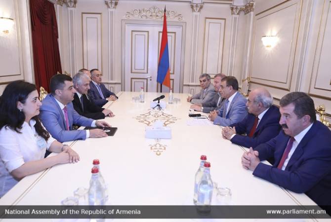 Председатель НС Армении Ара Баблоян принял представителей  Республиканского союза 
работодателей Армении (РСРА)