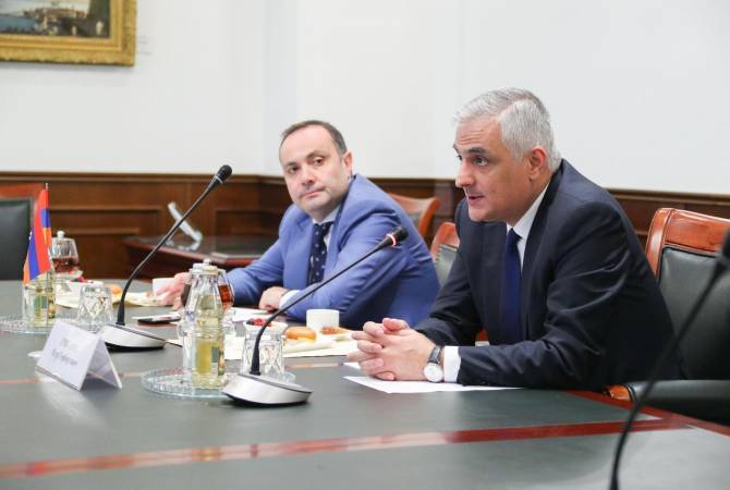 Сопредседатели российско-армянской межправкомиссии обсудили развитие деловых 
контактов и внедрение цифровых методов обмена информацией

