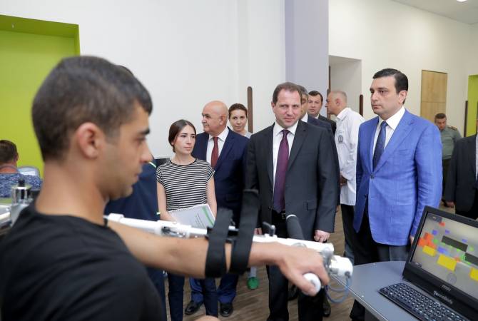 Defense minister visits military rehab facility of Yerevan 