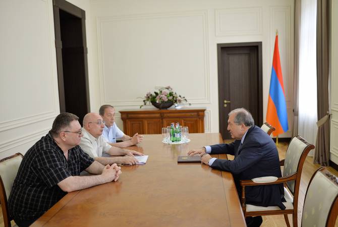 Президент Армении встретился с рядом представителей сферы науки


