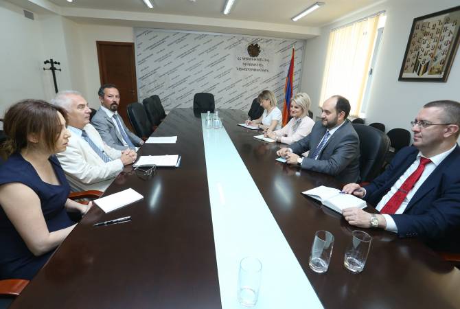 ԿԳ նախարարն ընդունել է Հայաստանում ԵՄ պատվիրակության ղեկավարին