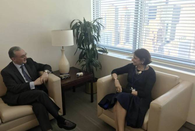 Le Ministre des Affaires étrangères d’Arménie a eu une rencontre avec la Secrétaire générale adjointe des Nations Unies aux affaires politiques