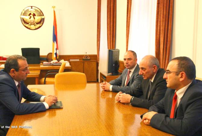 President Sahakyan, minister Minasyan discuss economic cooperation between Artsakh and 
Armenia