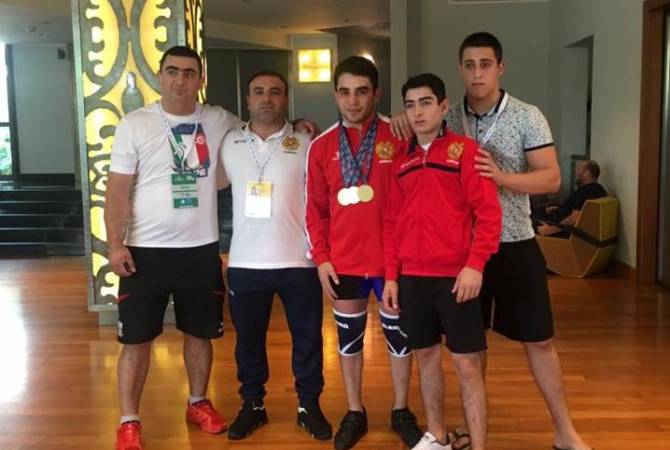 Карен Маргарян выиграл золото на Юношеском чемпионате Европы по тяжелой атлетике

