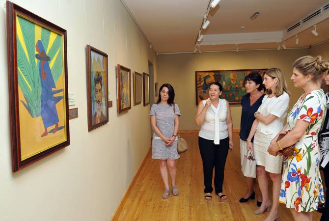 Дочь президента Италии посетила Дом-музей Мартироса Сарьяна

