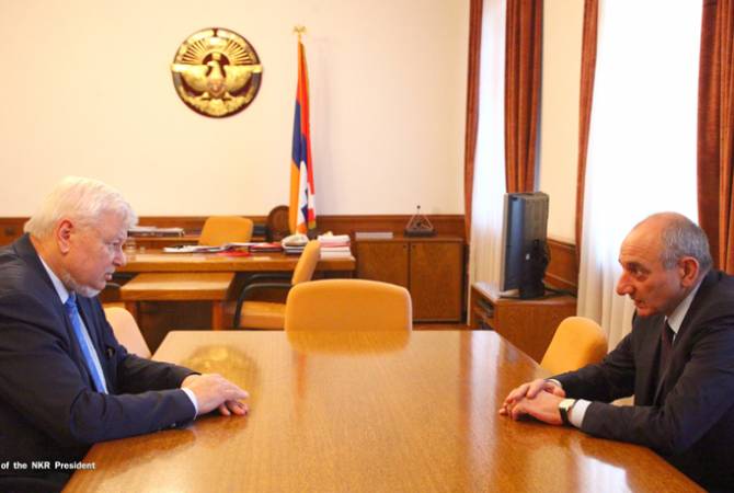 Artsakh’s President, Ambassador Andrzej Kasprzyk discuss situation along contact line