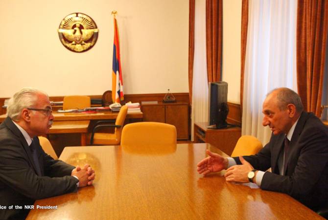 President of Artsakh receives acting executive director of Hayastan All-Armenian Fund