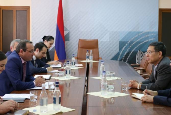Minister Minasyan holds meeting with Chinese Ambassador