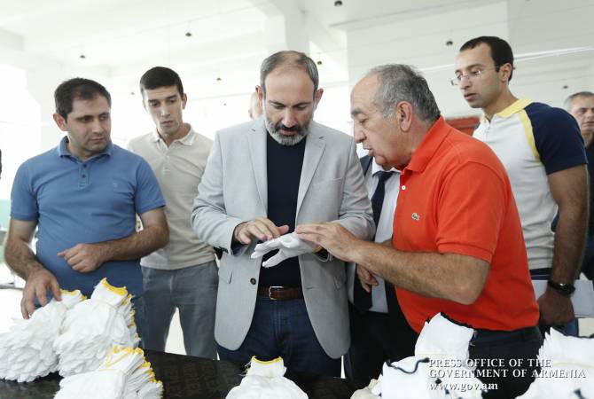 Nikol Pashinyan a pris connaissance avec les programmes visant à créer de nouveaux emplois 
dans les secteurs de l'industrie légère et de l'élevage de la région de Tavush