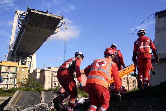 Число  жертв обрушения моста в Генуе возросло до 41  