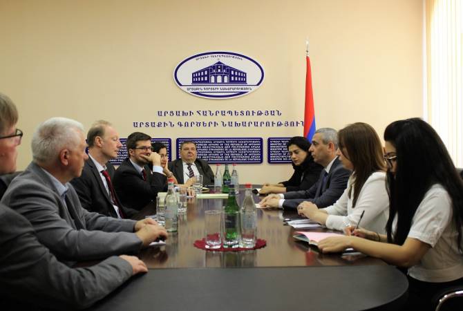 Artsakh FM meets delegation of European Parliament in Stepanakert 