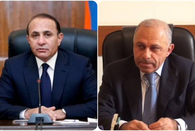 Former PM Hovik Abrahamyan, former Police Chief Alik Sargsyan face extortion and 
racketeering probe