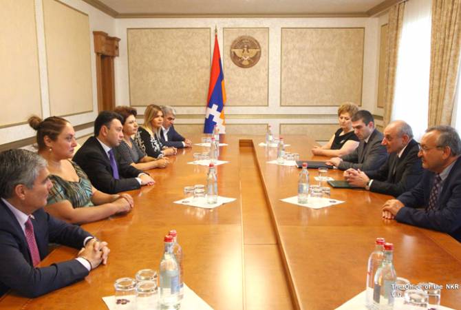 Бако Саакян принял делегацию Национального собрания Республики Армения