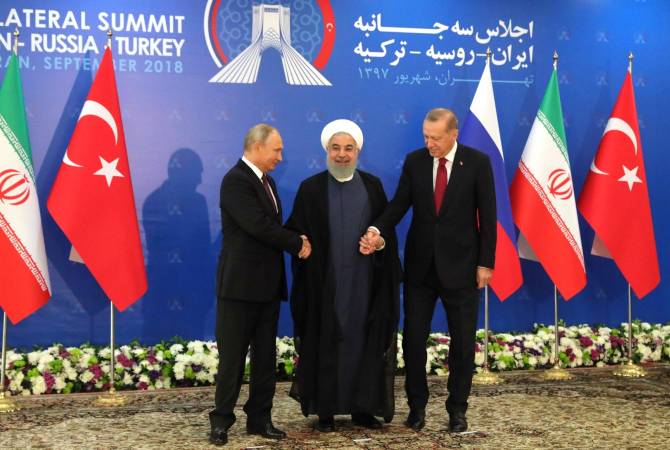 Russia, Turkey, Iran adopt joint declaration urging to add assistance to Syria
