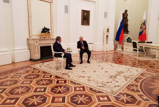 В  Кремле  началась встреча Пашинян-Путин