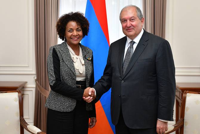 Armenian President receives Secretary General of the International Organization of La 
Francophonie Michaëlle Jean