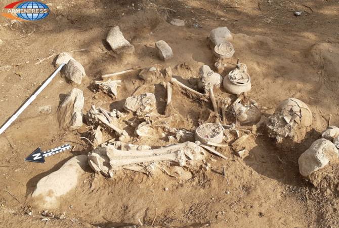 Archaeologists study 70,000-year-old prehistoric site in Armenian village  