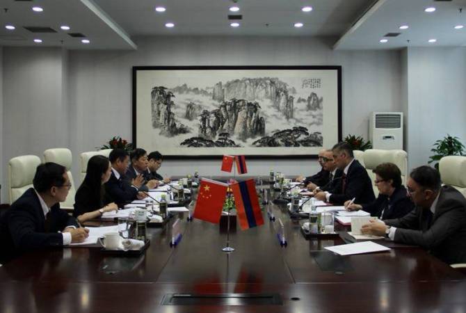 В  ходе  политических консультаций  между  министерствами ИД Армении и Китая 
достигнут ряд договоренностей