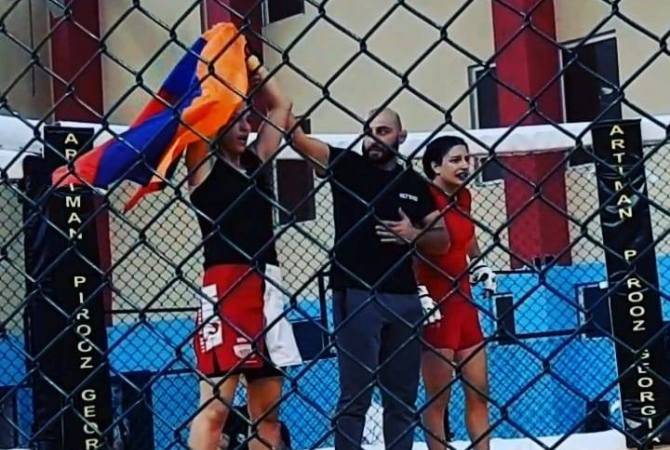 Armenian MMA fighter Karine Karapetyan annihilates Azerbaijani opponent, sister of notorious 
murderer Ramil Safarov 