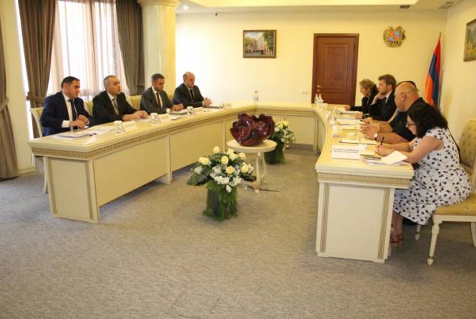 Քննչական կոմիտեի նախագահի տեղակալ Արթուր Ղամբարյանն ընդունել է Երևանում 
ԵԽ գրասենյակի պատվիրակությանը 