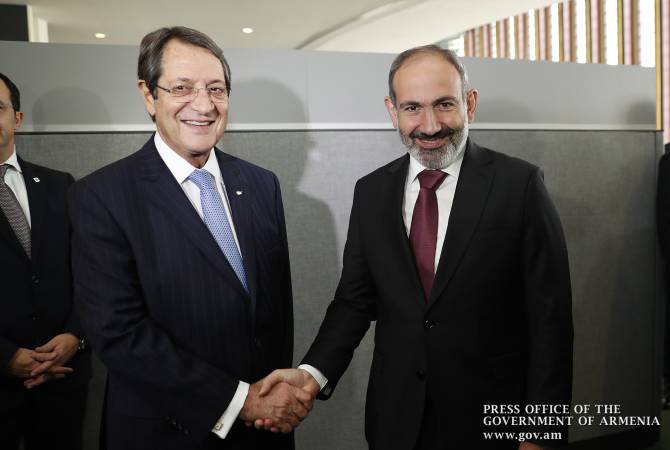 Armenian PM, President of Cyprus discuss development of relations in New York