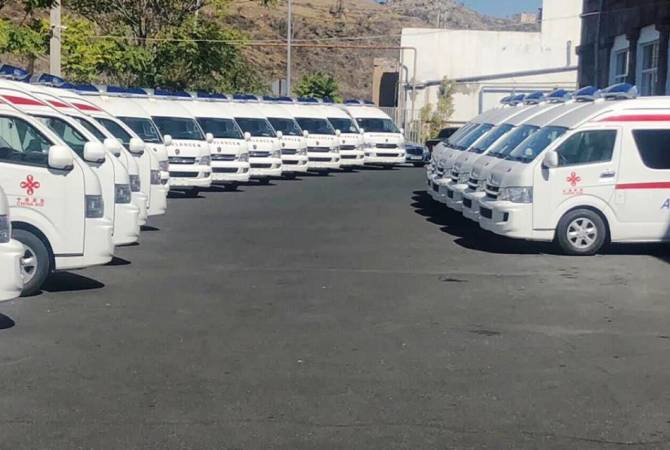 China donates 200 ambulance vehicles to Armenia 