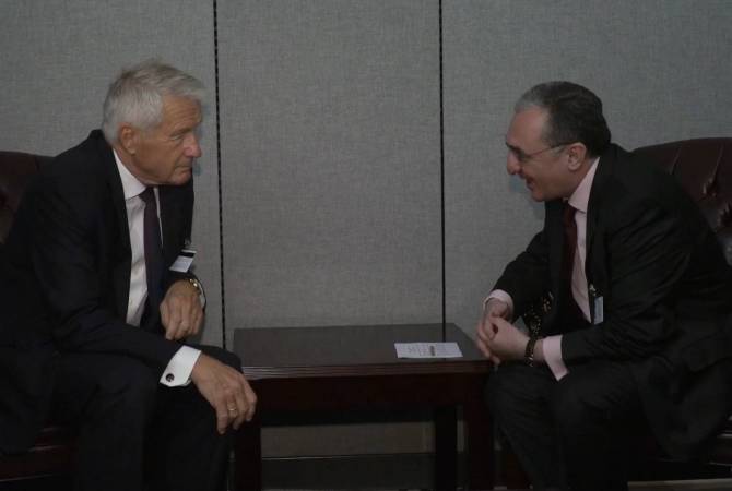 Зограб Мнацаканян и Торбьорн Ягланд высоко оценили эффективное сотрудничество Армении и Совета Европы