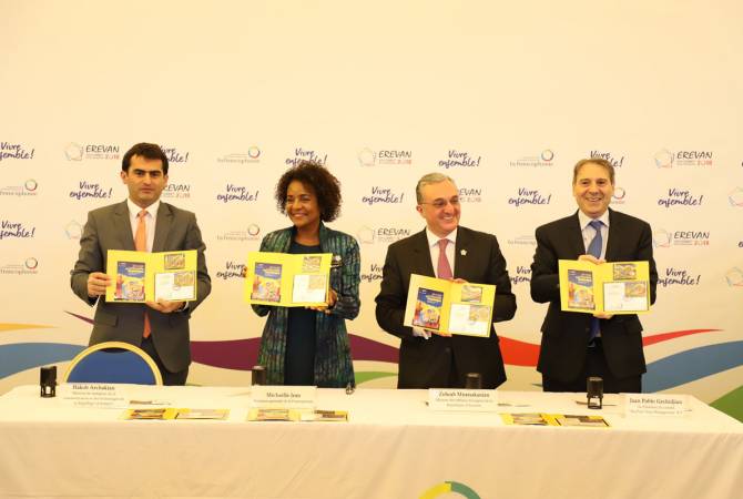 Souvenir sheet depicting Jean Carzou’s and Martiros Saryan’s pieces cancelled in the sidelines of 
Francophonie summit  