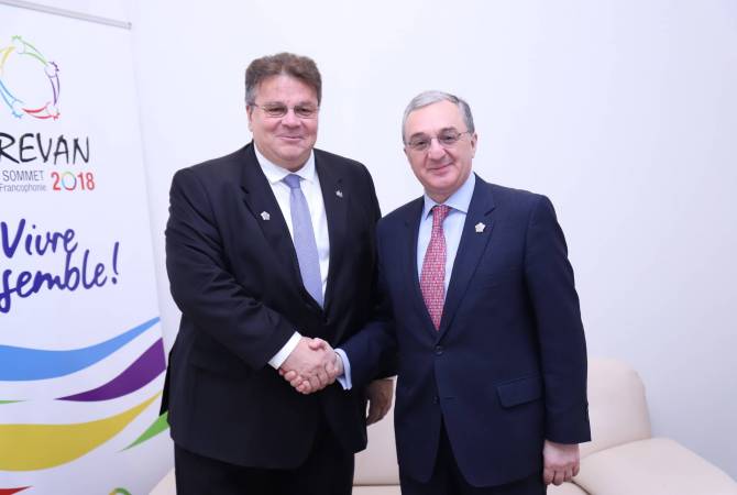 Armenian, Lithuanian FMs discuss further deepening of cooperation 
