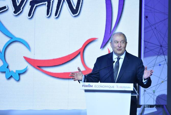 Sarkissian hails La Francophonie Economic Forum in Yerevan as ‘historic event’