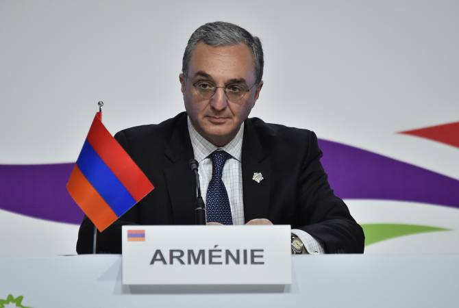 Armenia will bring forward a number of initiatives during its chairmanship over Francophonie 
summit – FM Mnatsakanyan