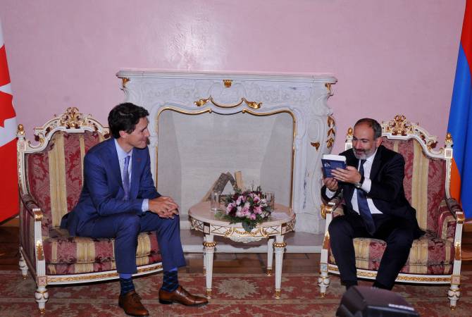 رئيس الوزراء نيكول باشينيان يستقبل رئيس الوزراء الكندي جاستين ترودو وبحث تعميق التعاون بين أرمينيا 
وكندا