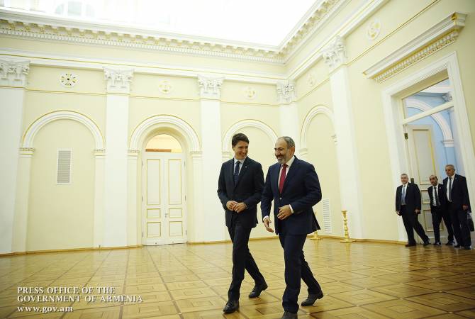 Երևանում շարունակվել են Հայաստանի և Կանադայի վարչապետների բարձր 
մակարդակի բանակցությունները

