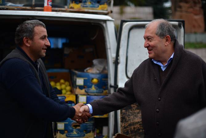 President Sarkissian spends Sunday in Artsakh 