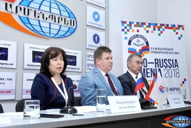 EXPO-RUSSIA ARMENIA 2018 international industrial exhibition to be attended by over 100 
companies from different sectors