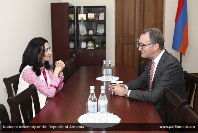 Vice Speaker of Armenian Parliament holds meeting with Ambassador of Netherlands