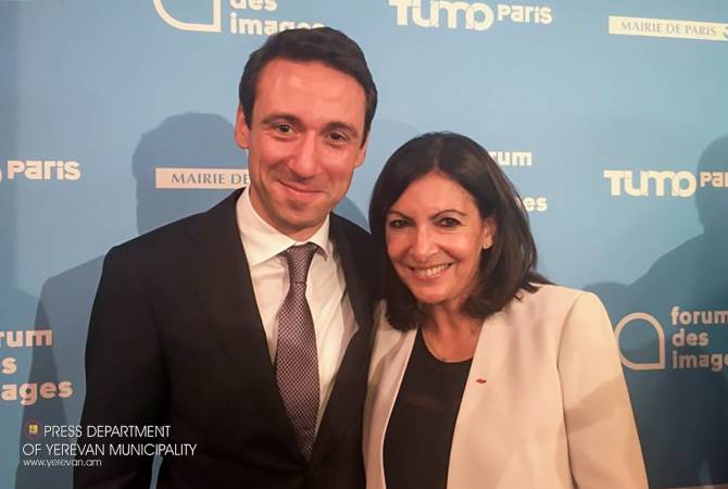 Rencontre entre le Maire d’Erevan Haïk Maroutian et  la Maire de Paris Anne Hidalgo 