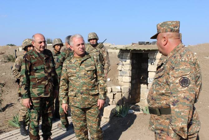 Президент Республики Арцах посетил восточный участок арцахо-азербайджанской 
границы