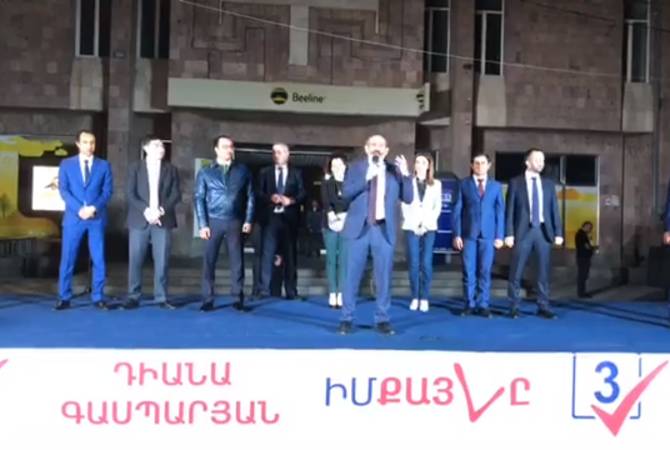 “Nous entrons dans la période  d'élections législatives anticipées, qui doit être couronnée par la 
victoire de l'amour et de la solidarité”, Nikol Pashinyan
